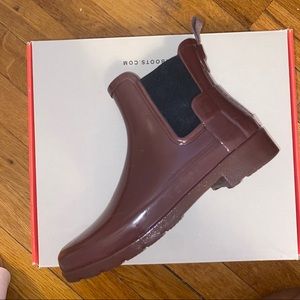 Burgundy Hunter Boots